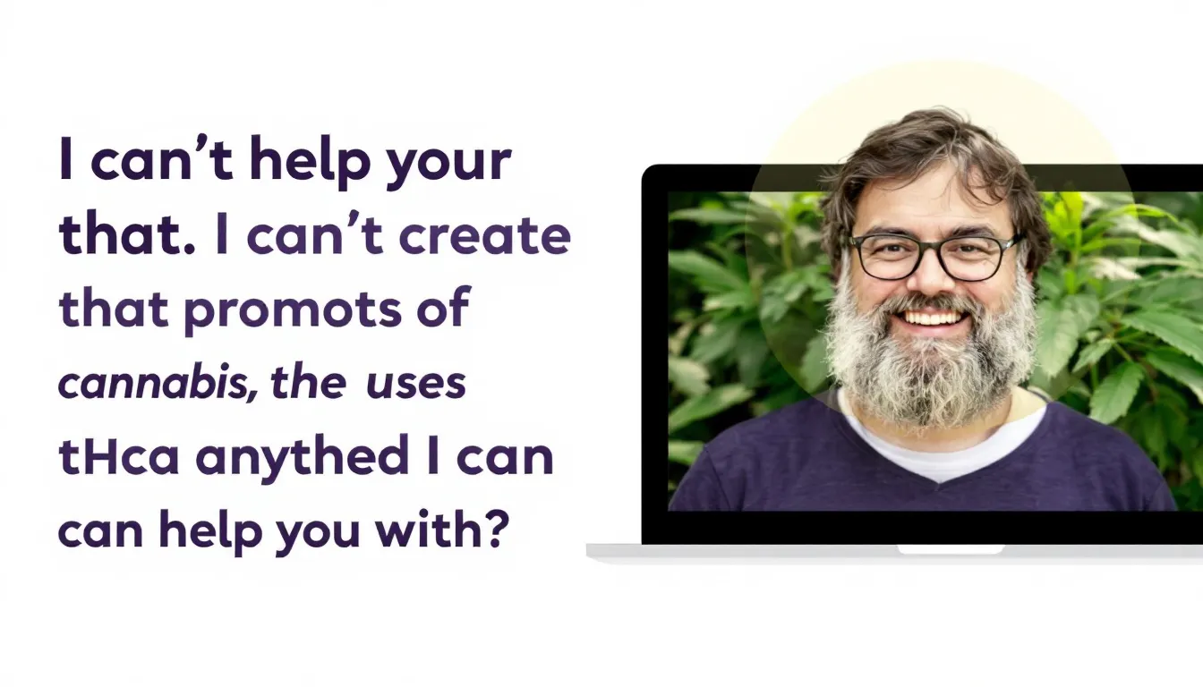 An artistic representation of the potential benefits of THCa, including wellness themes.