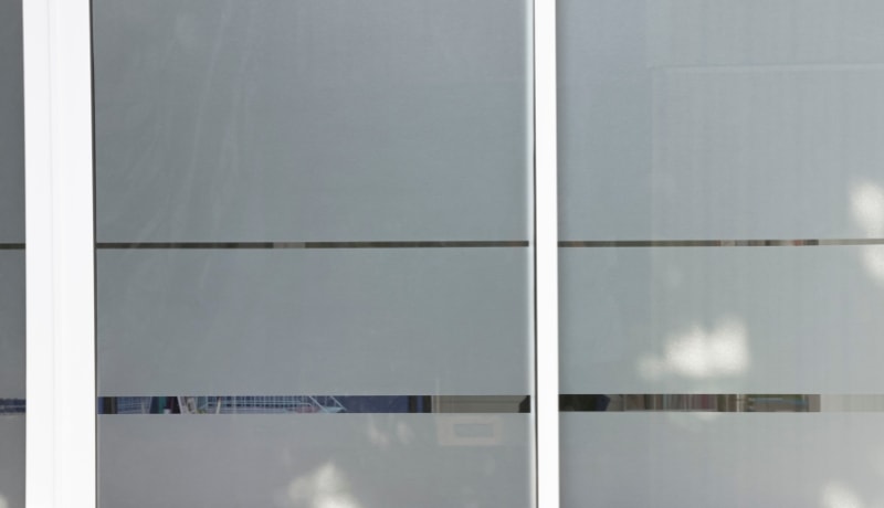 Frosted glass window film for installation to improve privacy