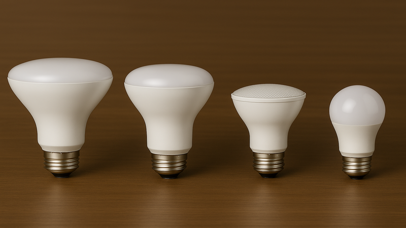 BR30 vs BR40 vs PAR30 vs A19 light bulbs