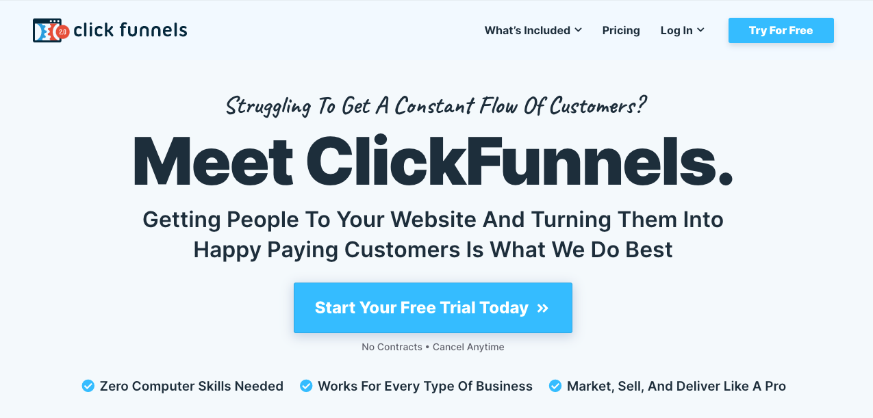 clickcunnels sales funnel software