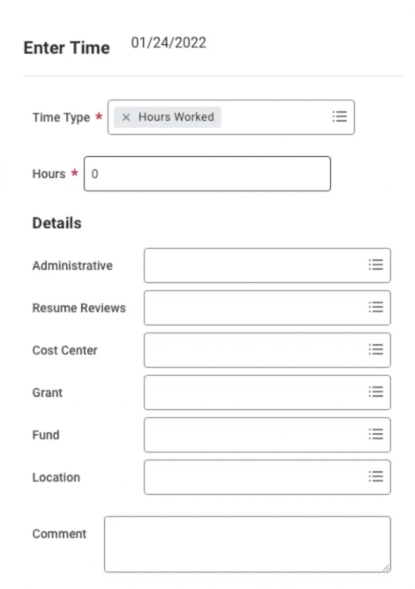 Entering time in Workday with self-service tools