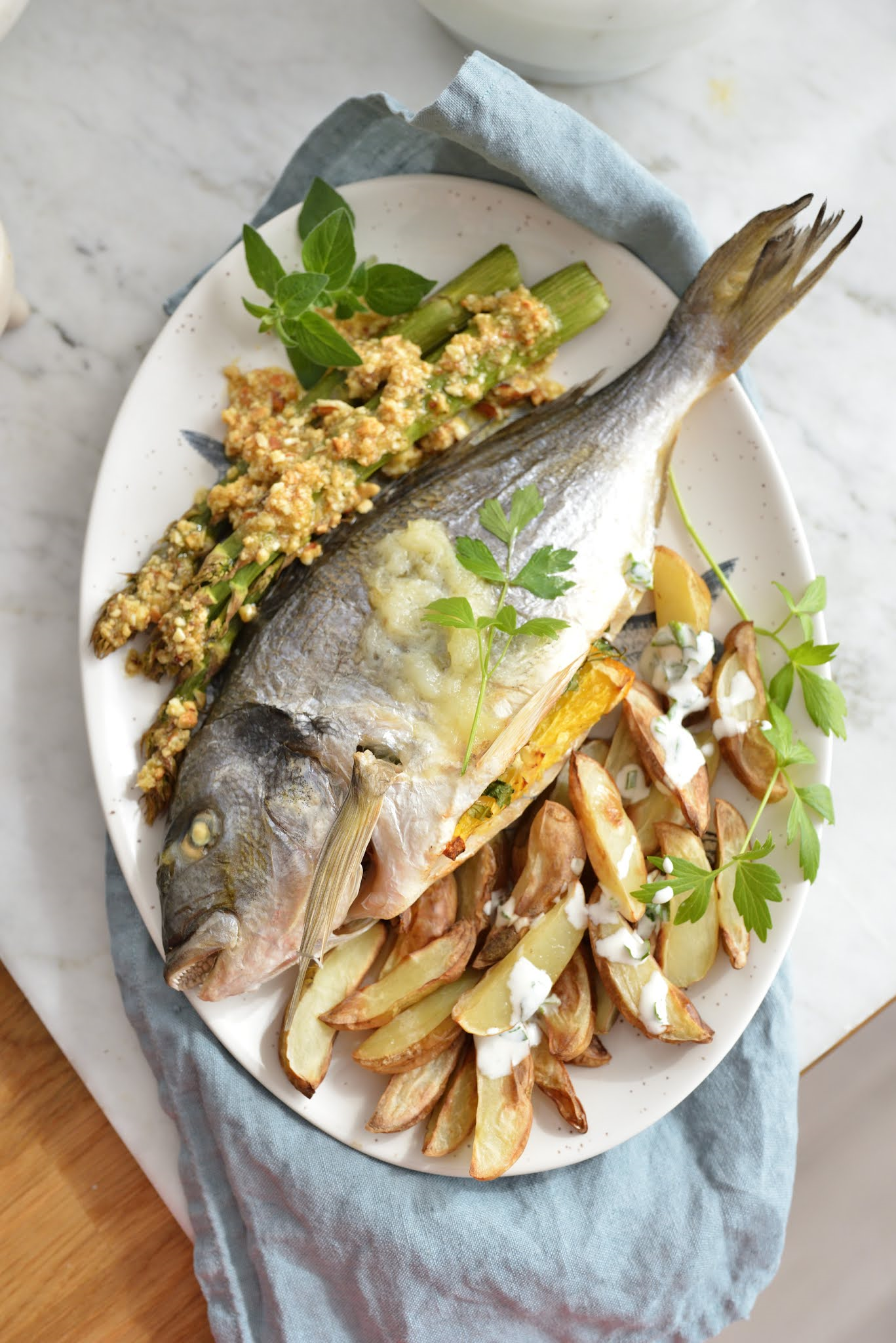Ryba z warzywami z frytkownicy beztłuszczowej