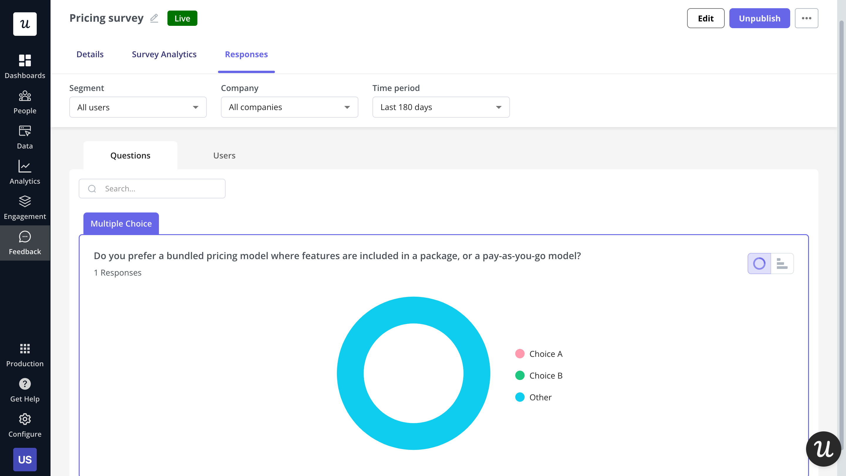 Survey analytics