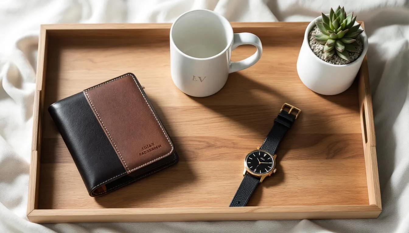 A selection of personalized gifts that are perfect for last minute boyfriend gift ideas that don't look rushed.