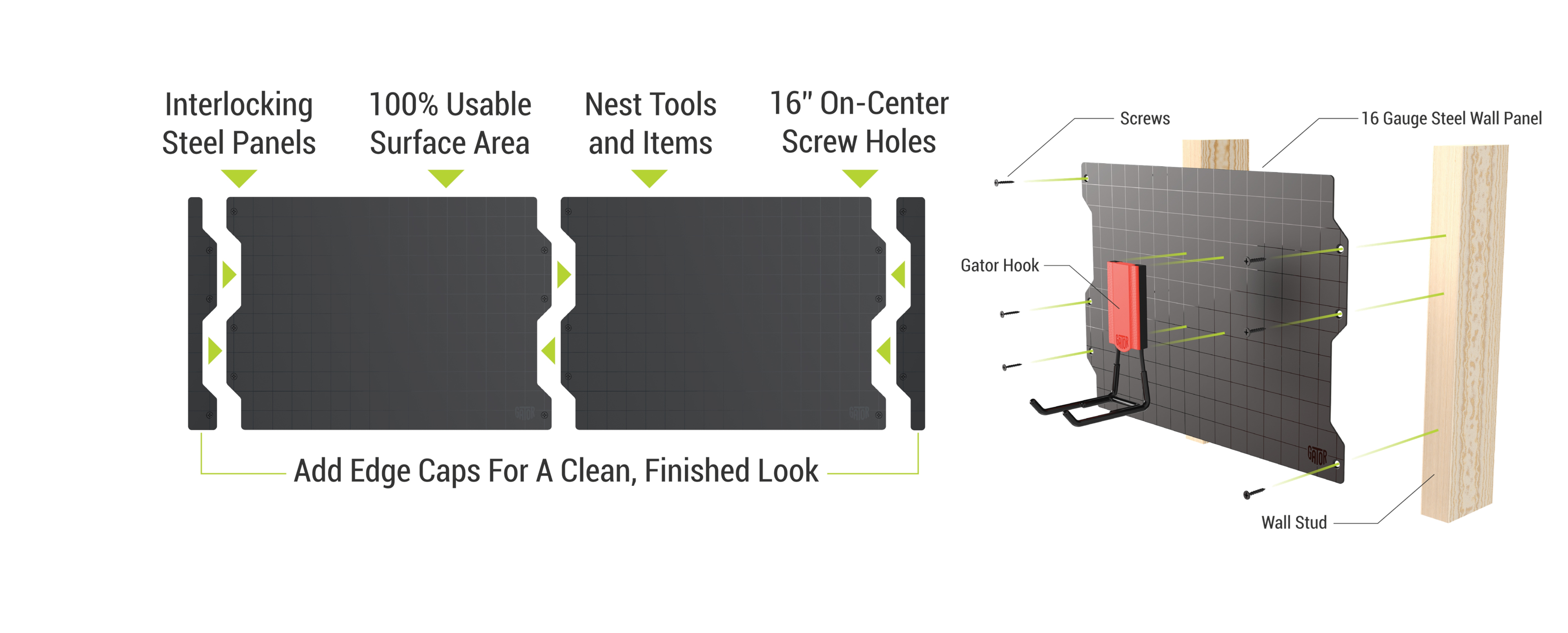 Gator Magnetics Steel Wall Panels Are Easy to Install