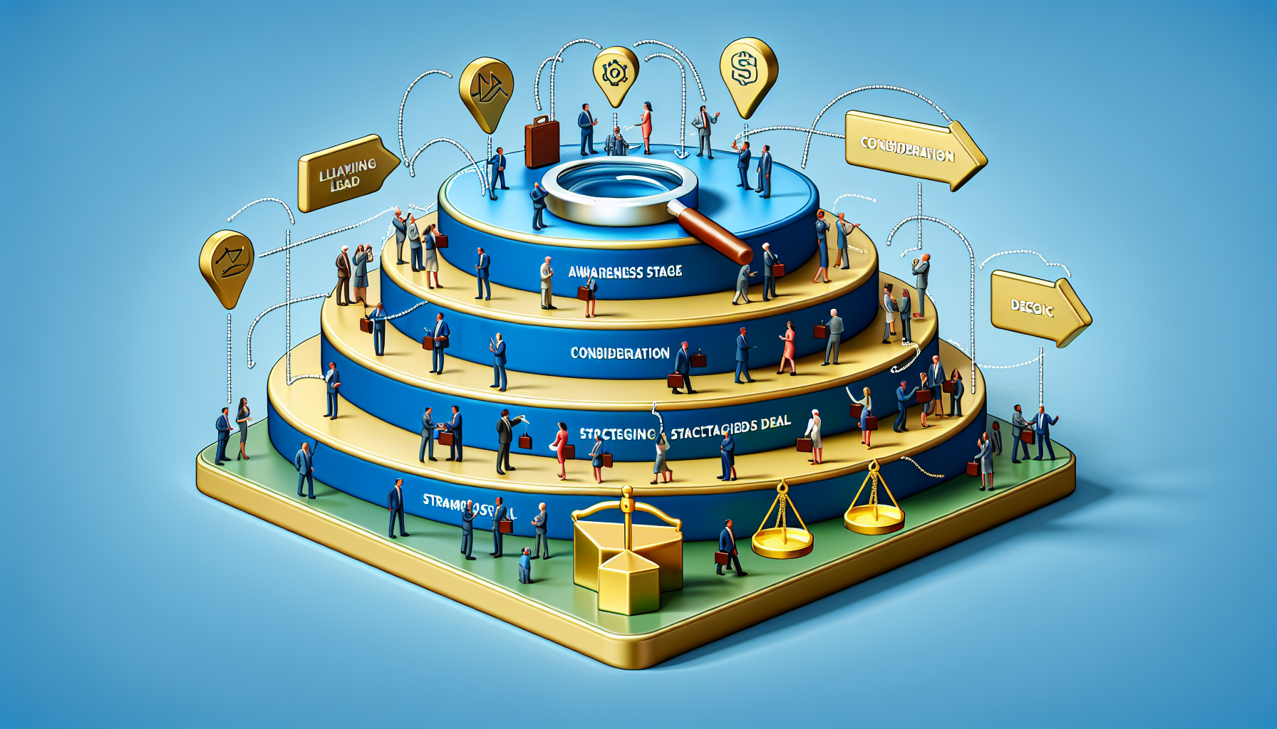 Illustration of effective strategies for each funnel stage