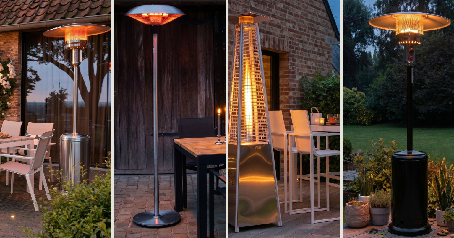 Chauffe-terrasses Wilsa Garden pour profiter de son extérieur pendant les soirées d’automne