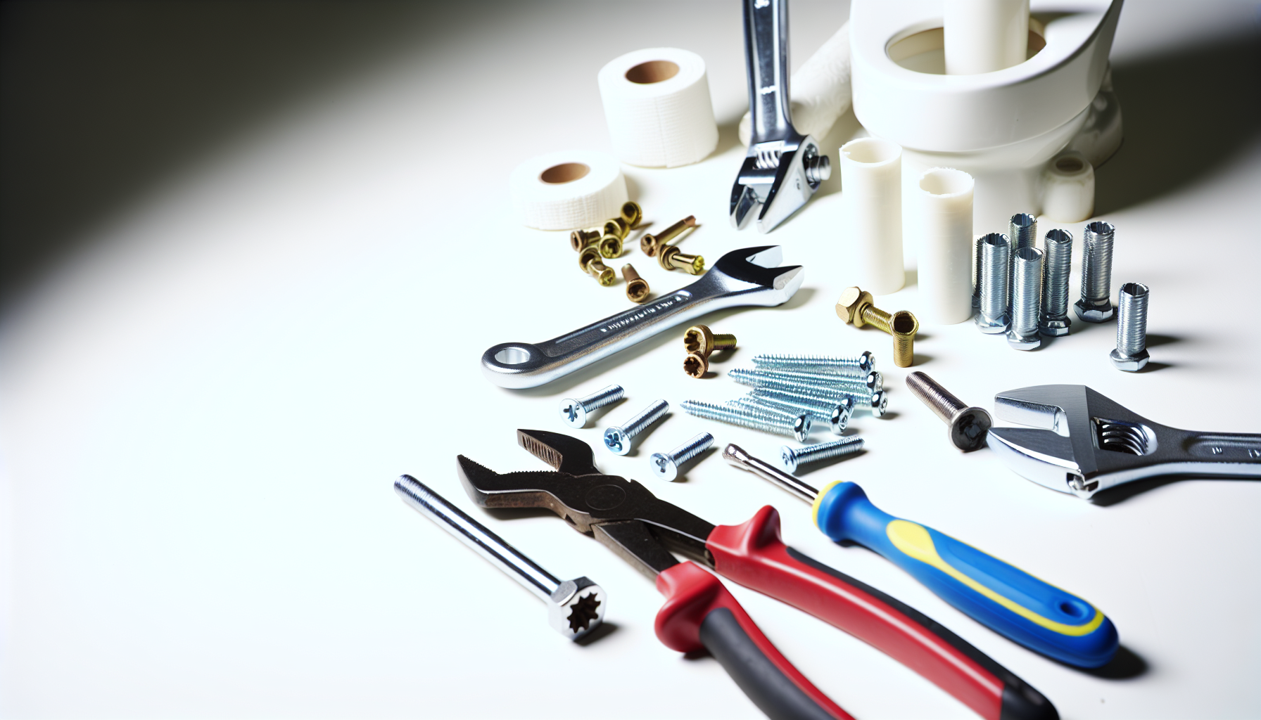 Installation tools and fixing screws for the Stylus Symphony P Trap Toilet Suite
