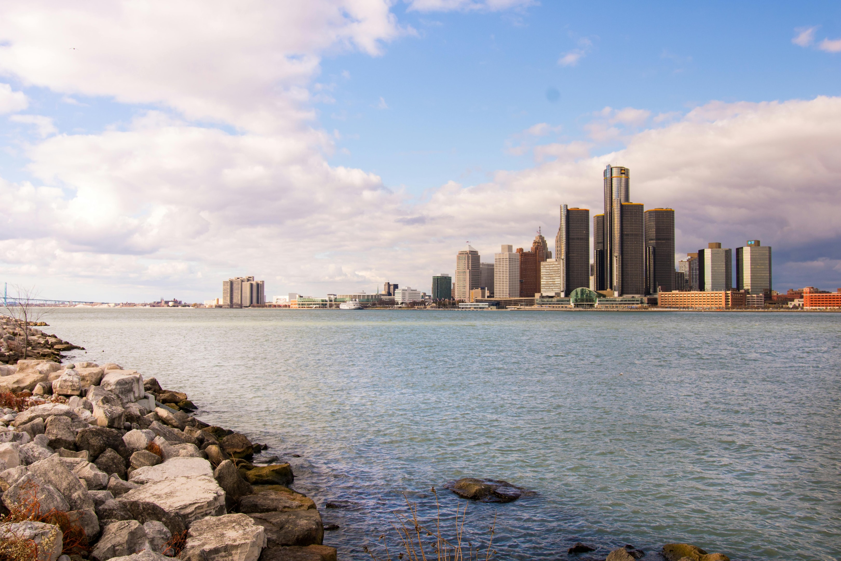 Detroit, Michigan skyline.