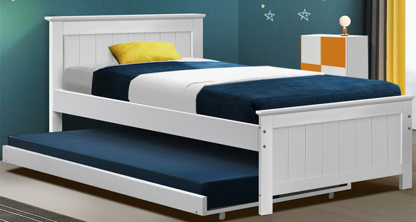 An Artiss trundle bed is an elegant solution that saves space and gives you an extra bed for those last-minute sleepovers.
