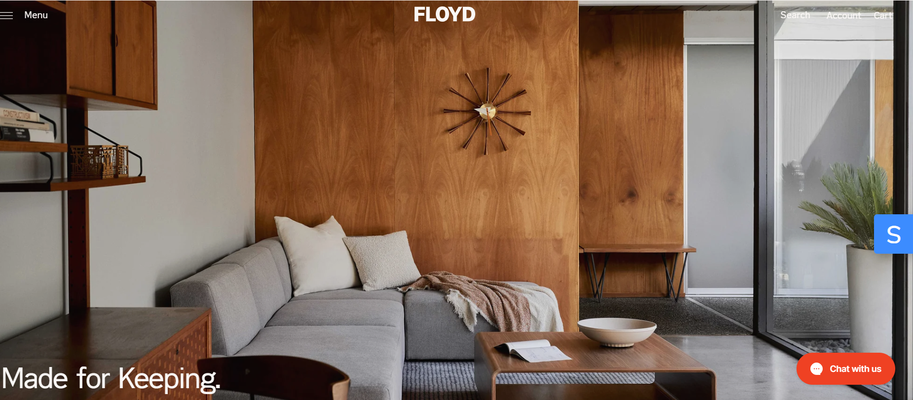 FloydHome specializes in minimalist, durable, and sustainable modular dropshipping furniture. Their range includes sofas, beds, tables, and shelving units designed to adapt to various living spaces. 