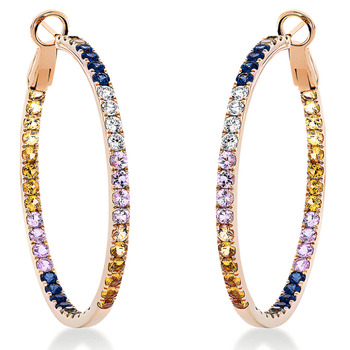 Rinkutės formos auskarai su brangakmeniais – fashiongold.lt