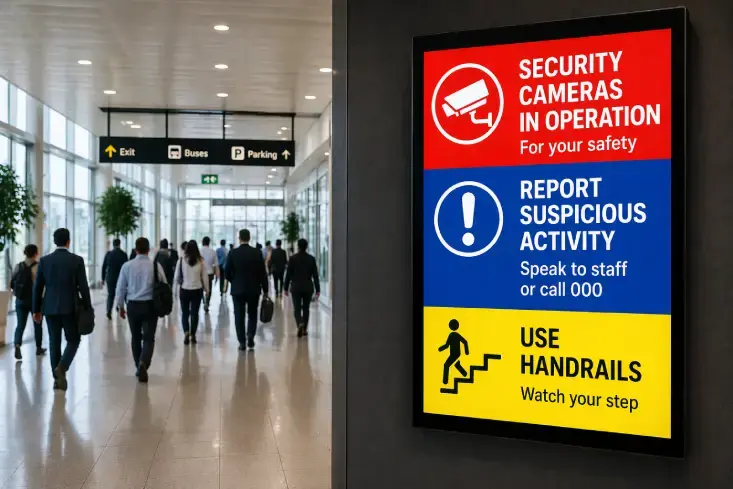 enhance public safety with signage