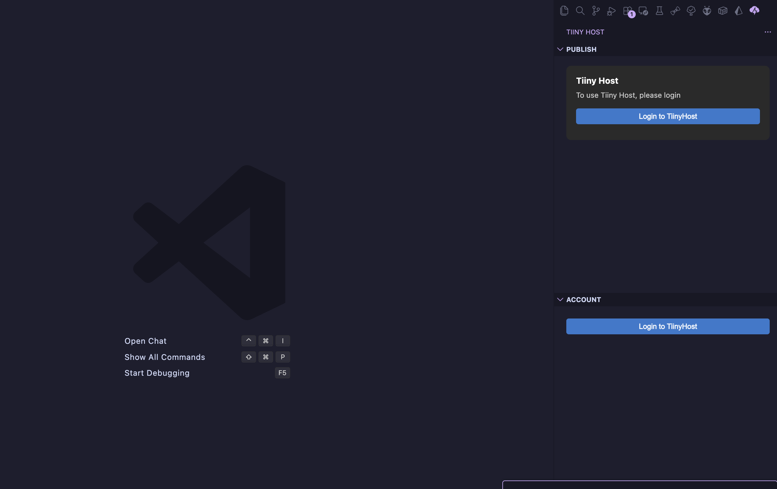 The Tiiny Host extension