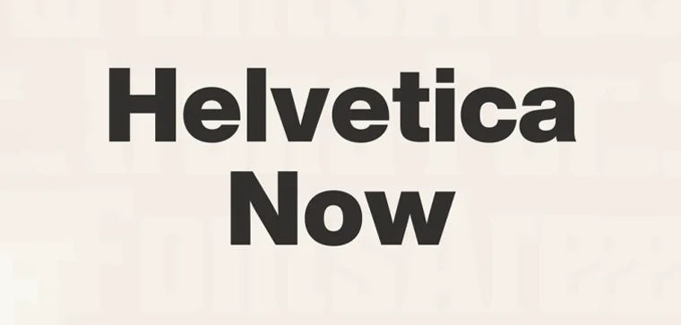 Helvetica Now is a new logo font especially redesigned for our digitally aware era