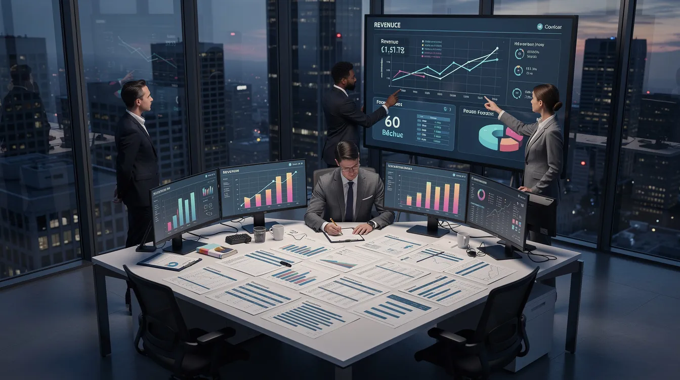 The image depicts a professional accountant reviewing financial statements and reports, showcasing the importance of accurate financial records for small businesses. It emphasizes the role of outsourced bookkeeping services and CPA firms in providing strategic insights and financial management to enhance overall financial health and support informed business decisions.