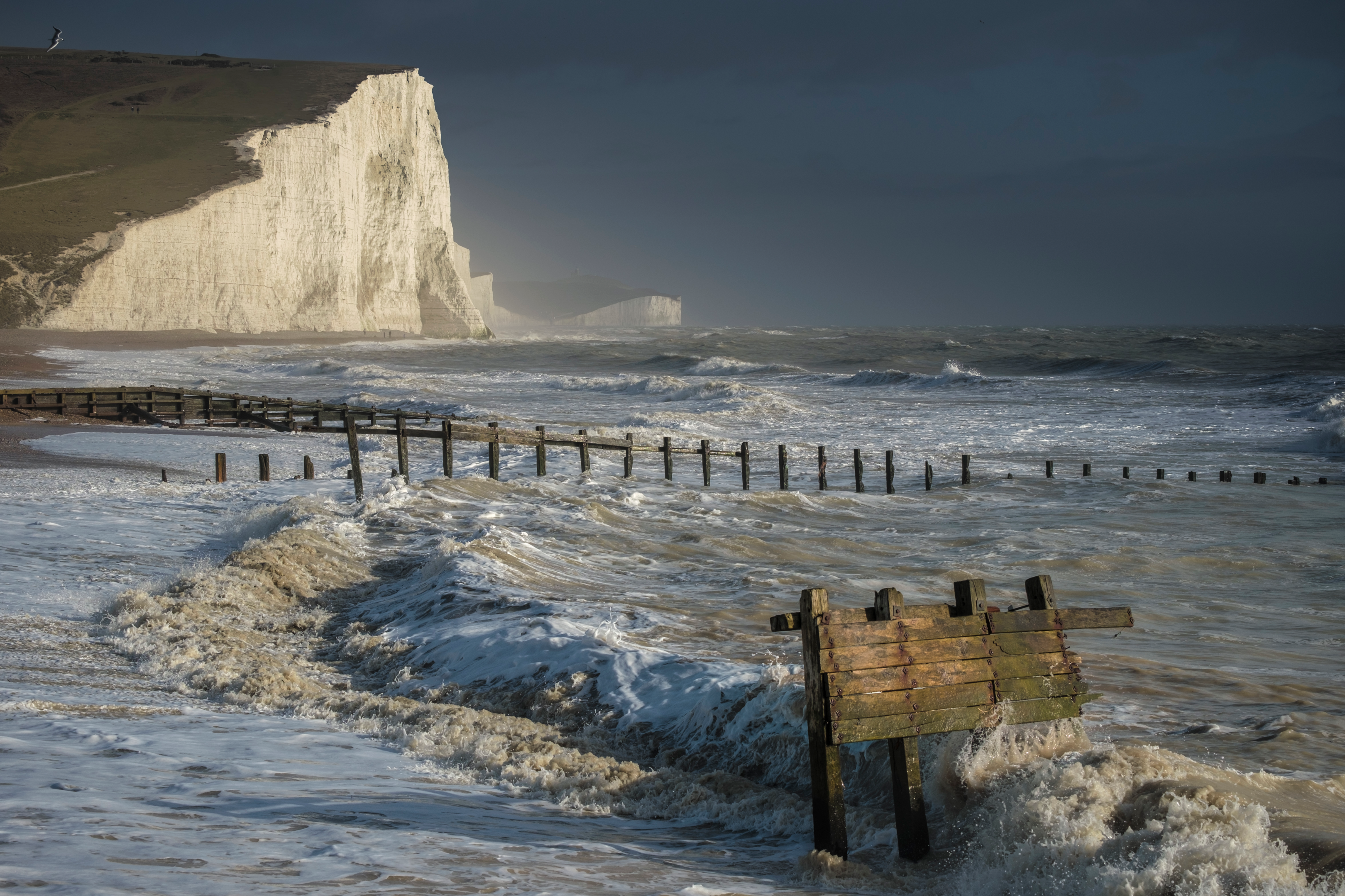 White cliffs in southern England during a storm. By www.jasonrowphotography.co.uk.