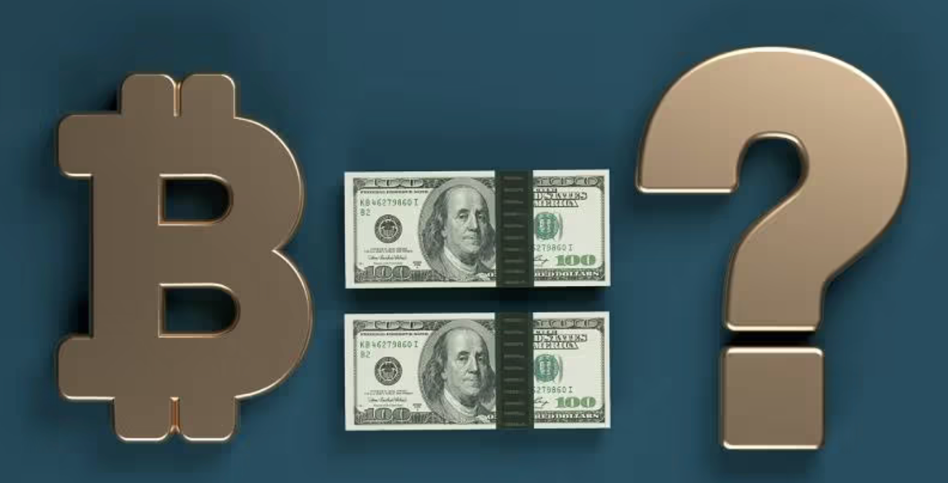 An image showcasing Bitcoin vs. the US Dollar. 