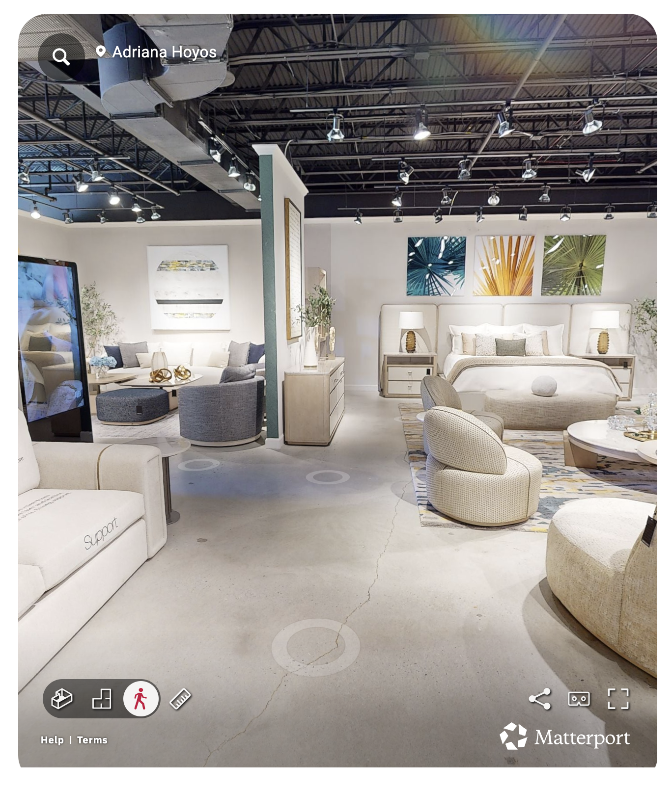 the Adriana Hoyos showroom at High Point Market