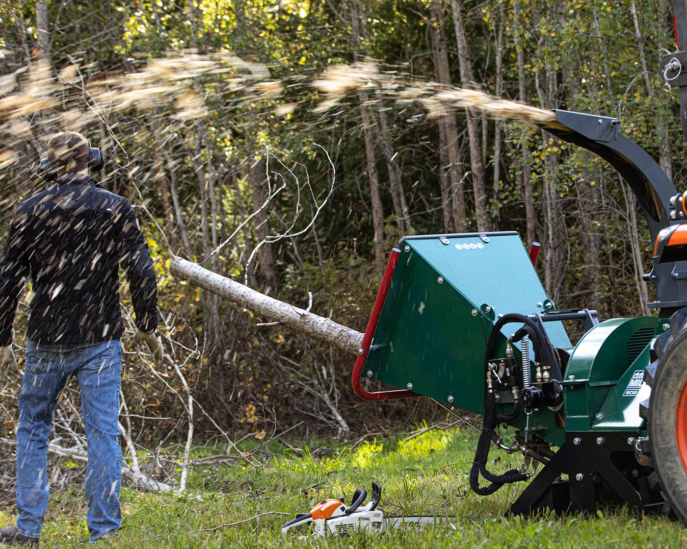 A Woodland Mills TF810 PRO Wood Chipper. 