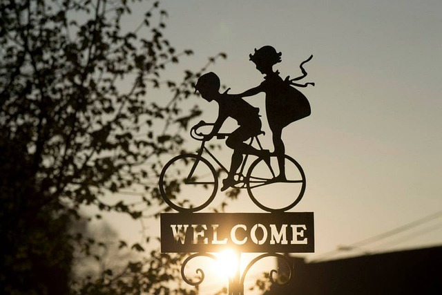 sign, bicycle, decoration