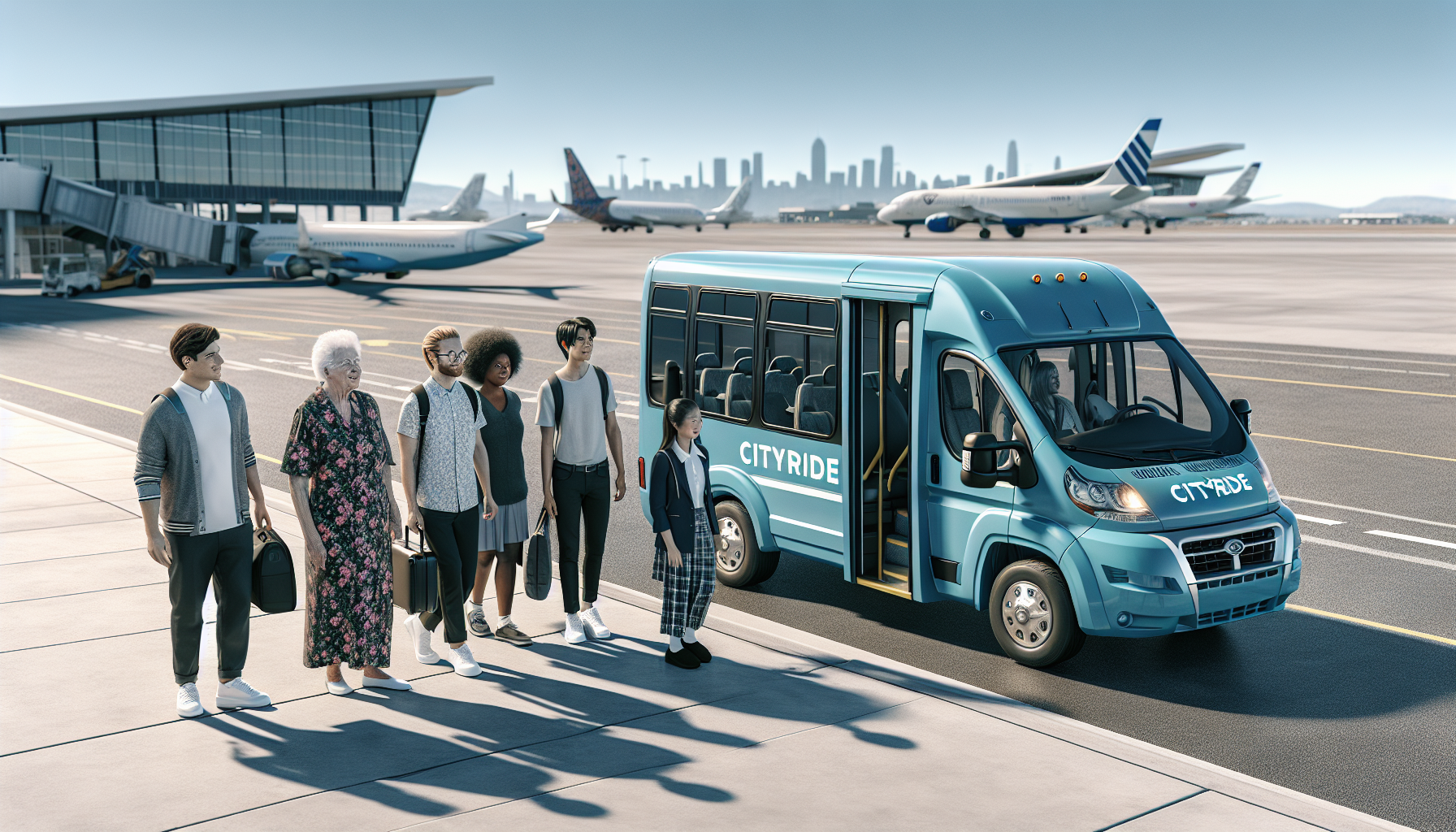 GO Airlink NYC shuttle service at JFK Airport