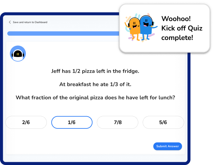 An example question from Third Space Learning's diagnostic assessment