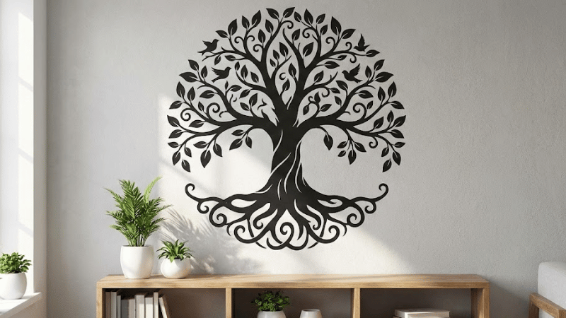 vinyl decal on the wall