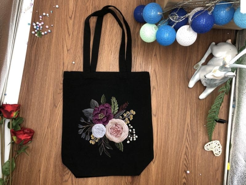 Embroidered Cotton Tote Bag