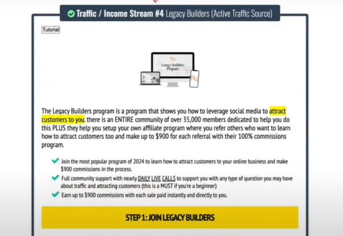 multiple streams (affiliate marketer)