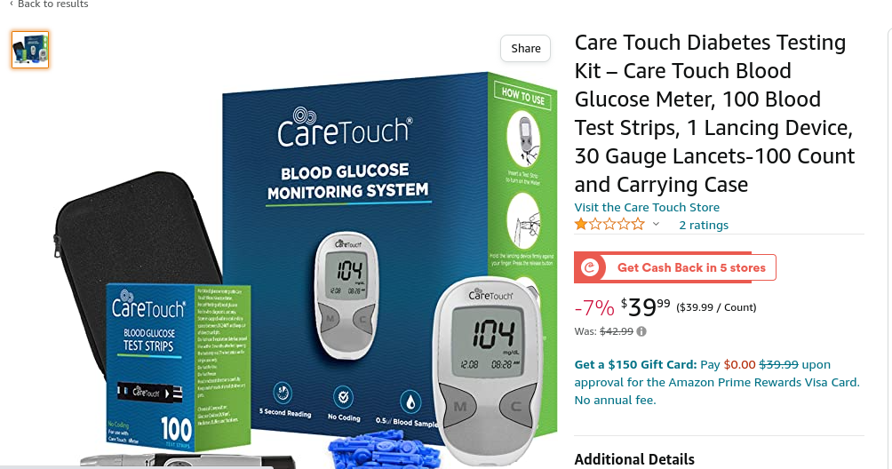 Easy Test Hub - Care Touch At-home Diabetes Test 