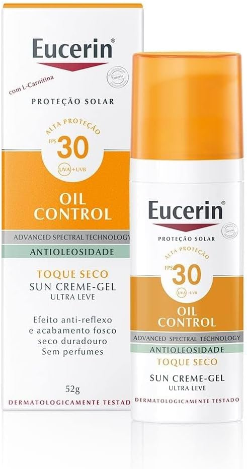 Protetor solar Eucerin Oil Control. Fonte da imagem: site oficial da marca. 