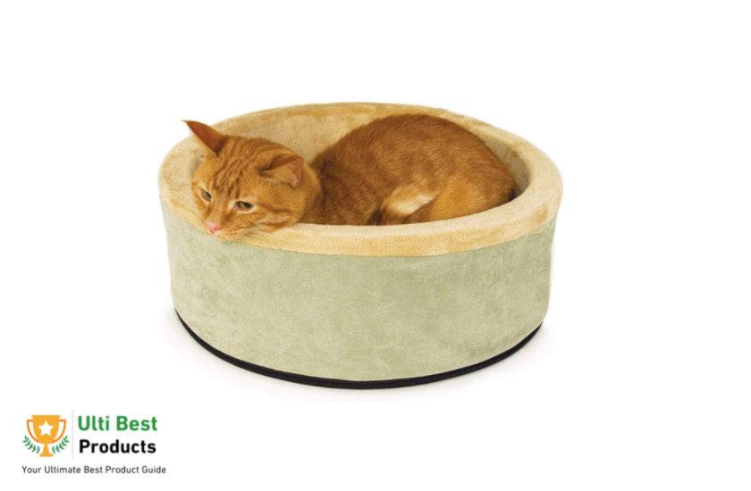 Sage Heated Cat Bed