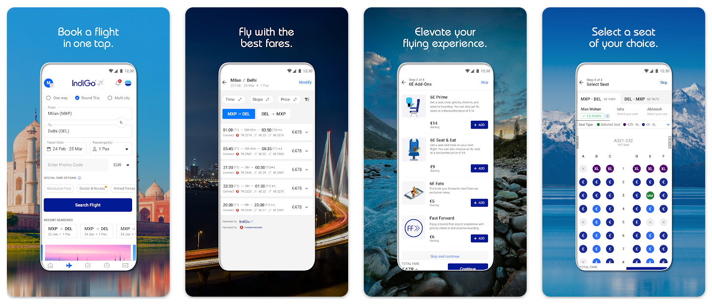 IndiGo 6E Rewards app – travel loyalty program in India.