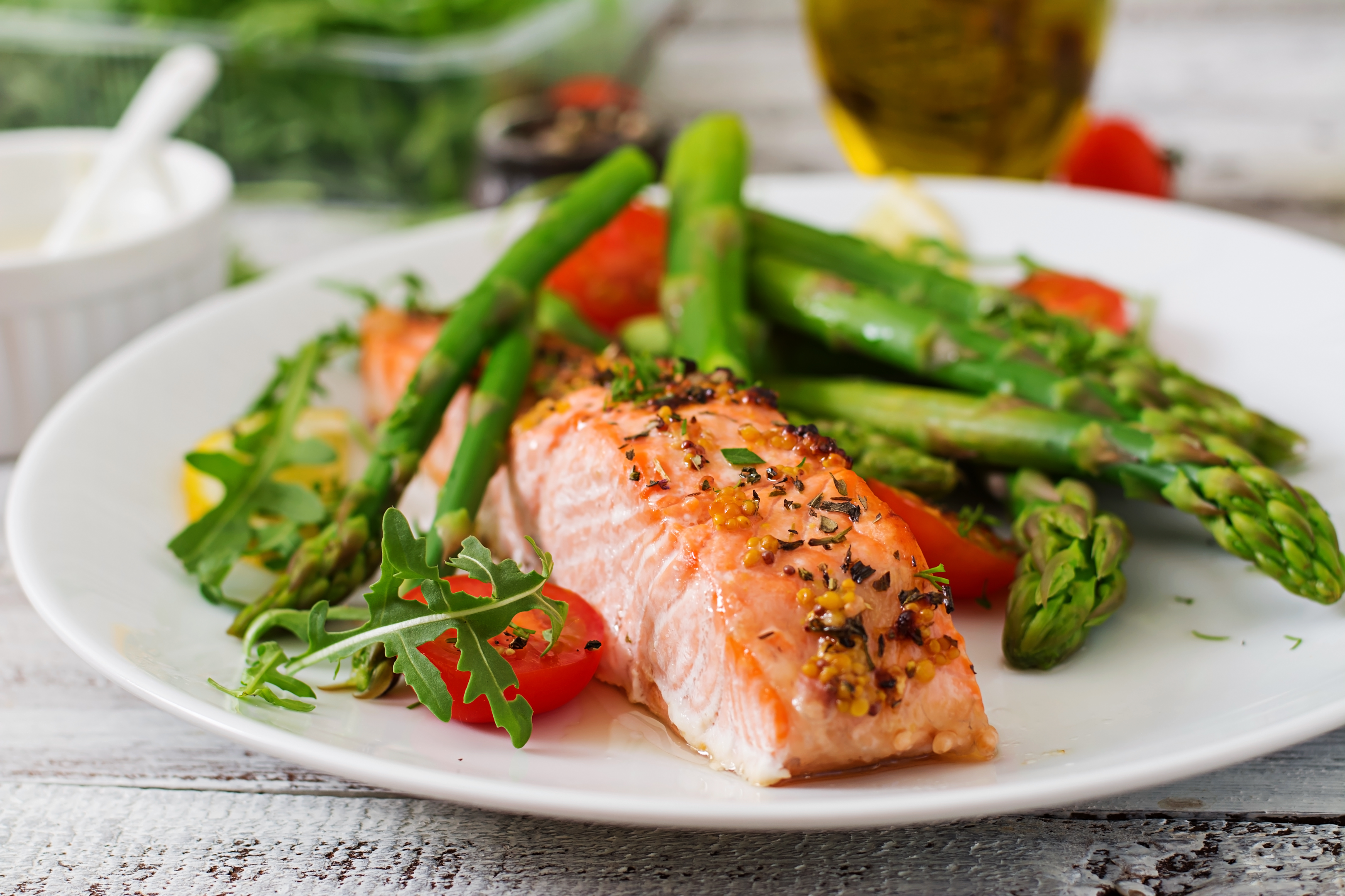 Salmon is not only delicious but also very healthy food.