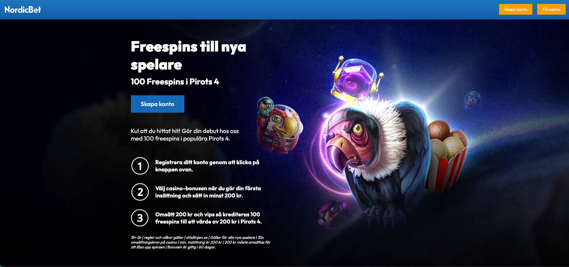 Nordicbet casino bonus