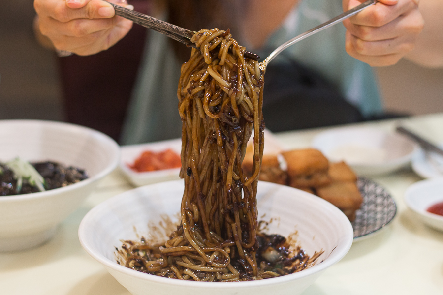 Origins of Jajangmyeon Korean noodle dish