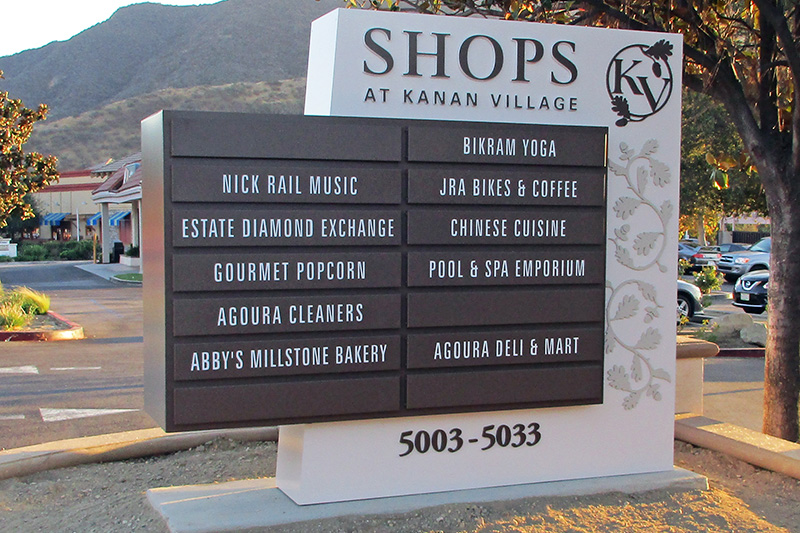 Kanan Village Monument Sign in Agoura Hills