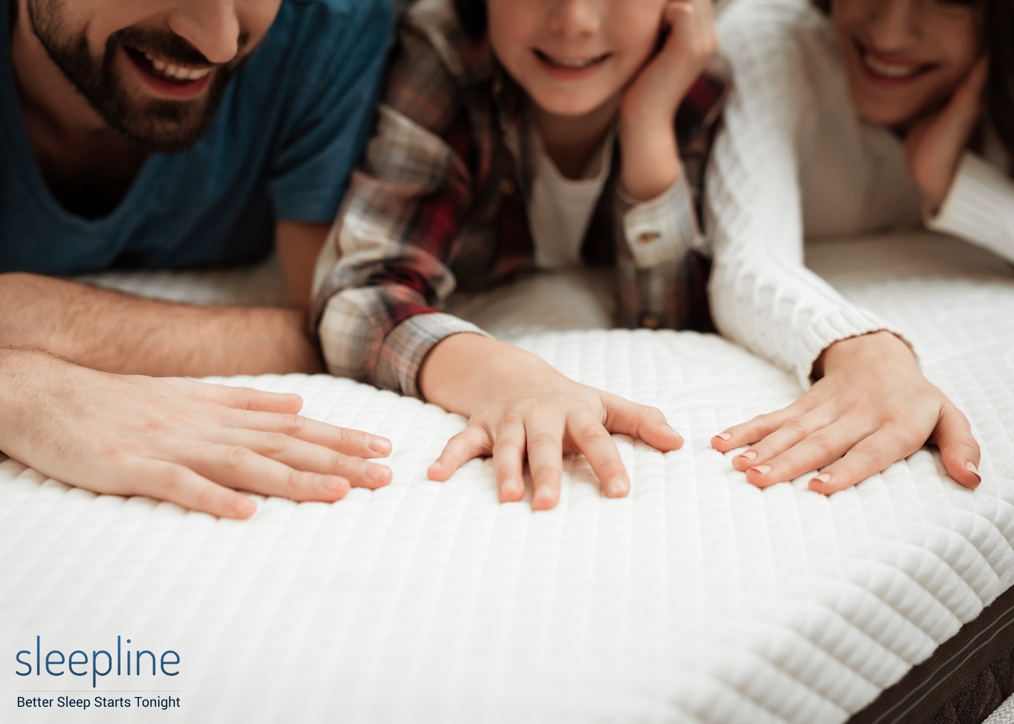 Testing the firmness of a memory foam mattress
