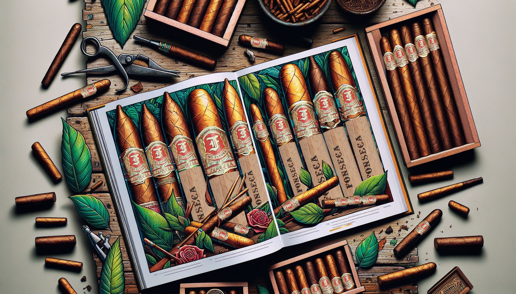 Overview of top My Father Fonseca cigars including various cigar types.