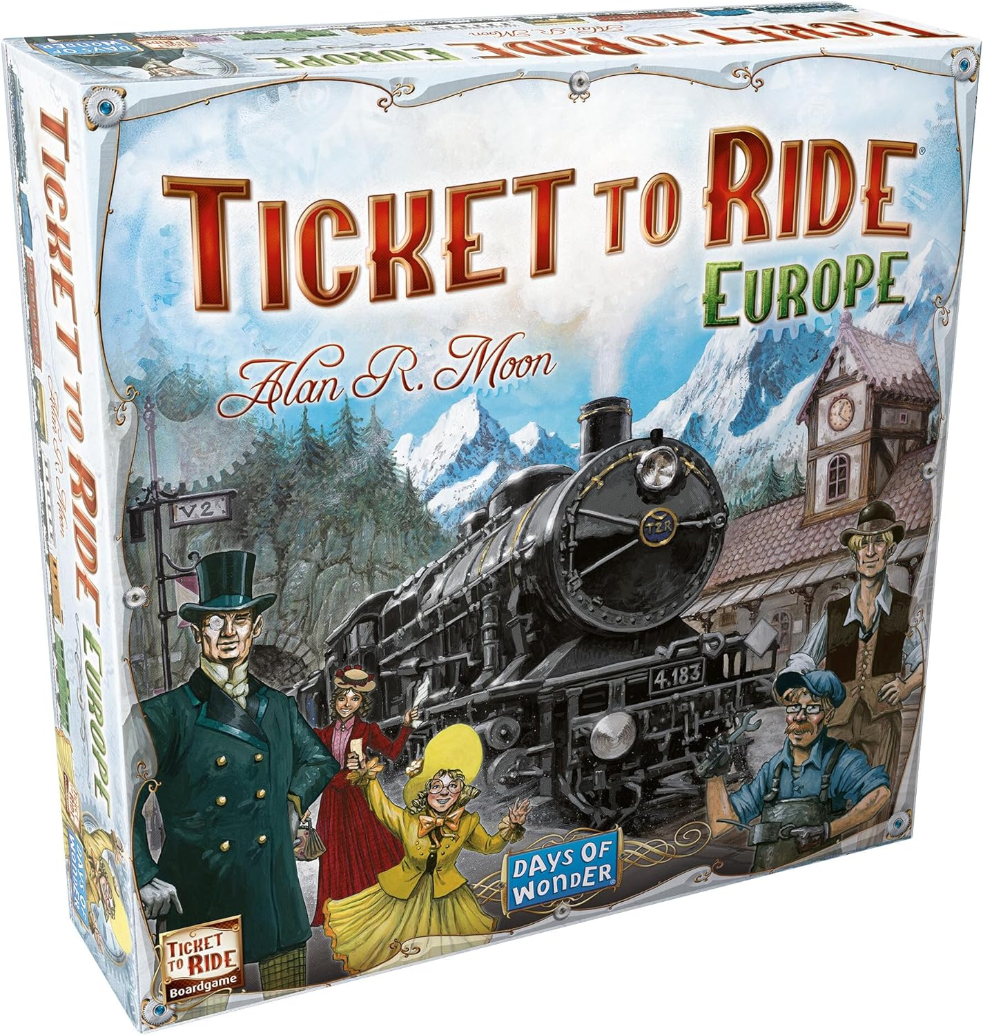 Ticket To Ride European edition tabletop game