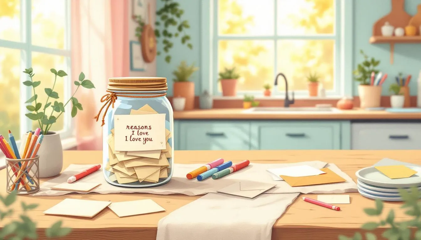 Using a reasons I love you jar with loved ones.