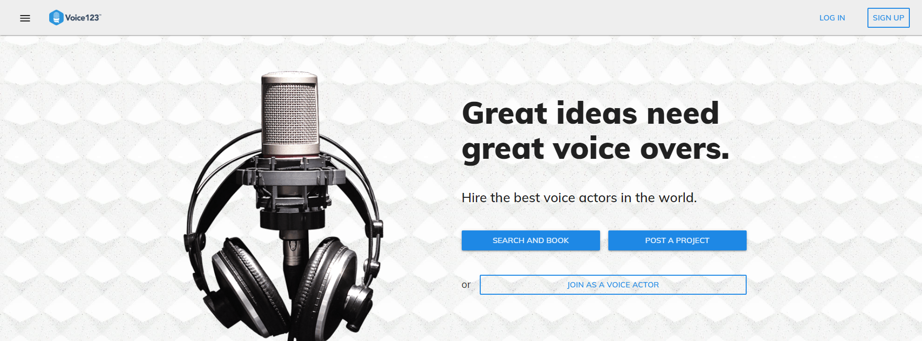 Websites designed and built for voiceovers