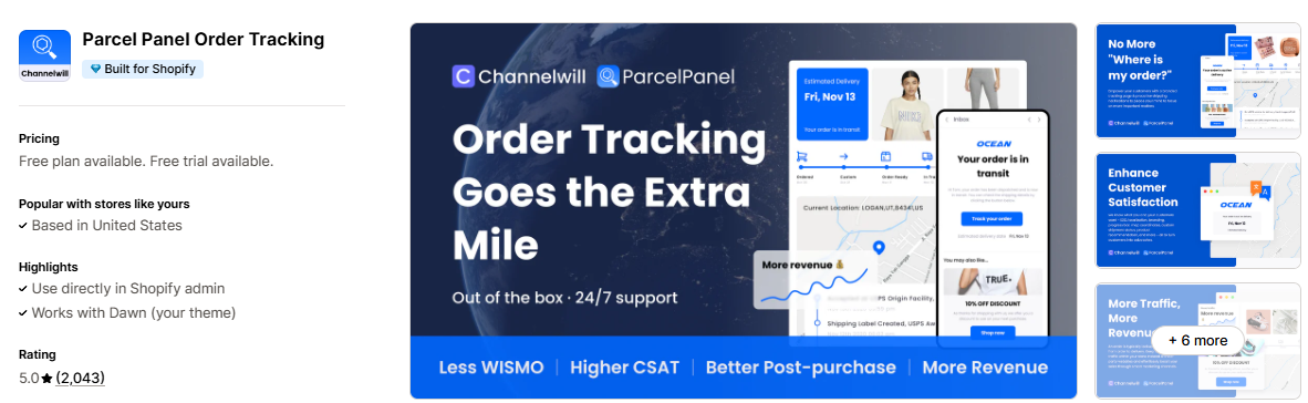  ParcelPanel Order Tracking App