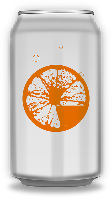 can, drink, orange