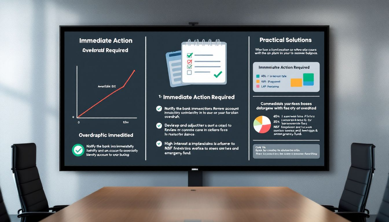 Immediate steps to take when facing an overdrawn director's loan account.