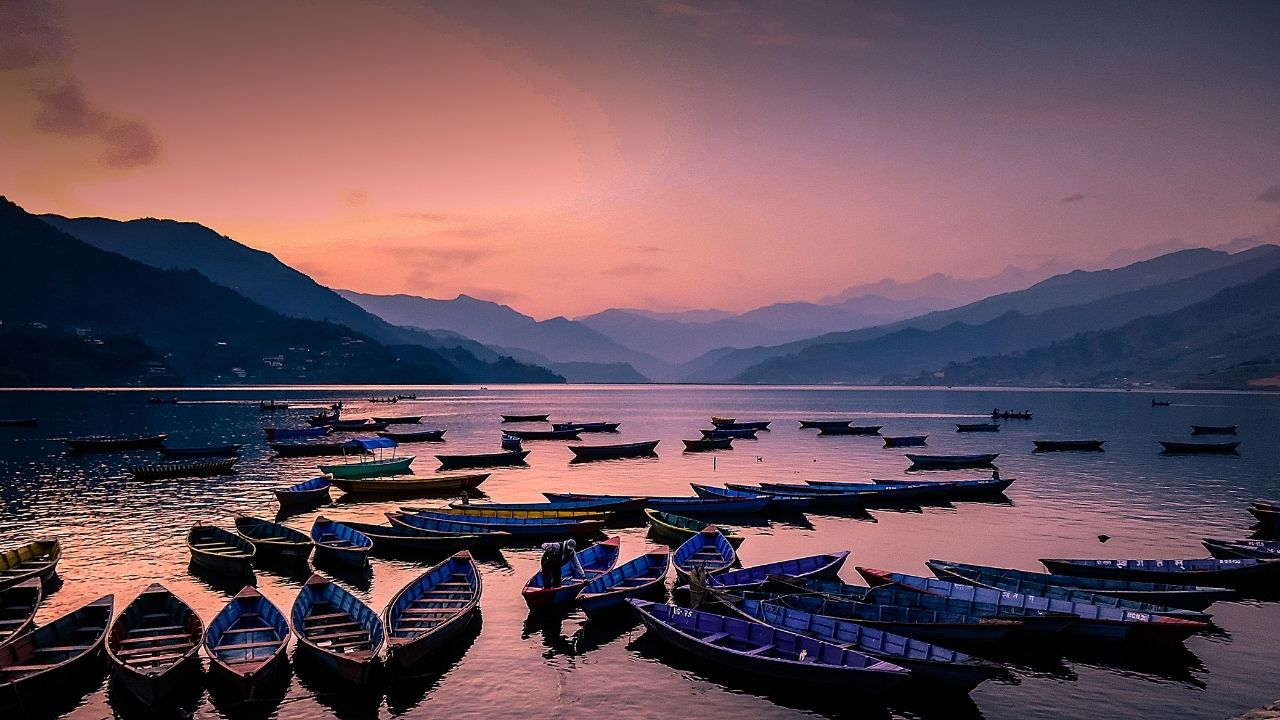 Nepal, Pokara, Lake 