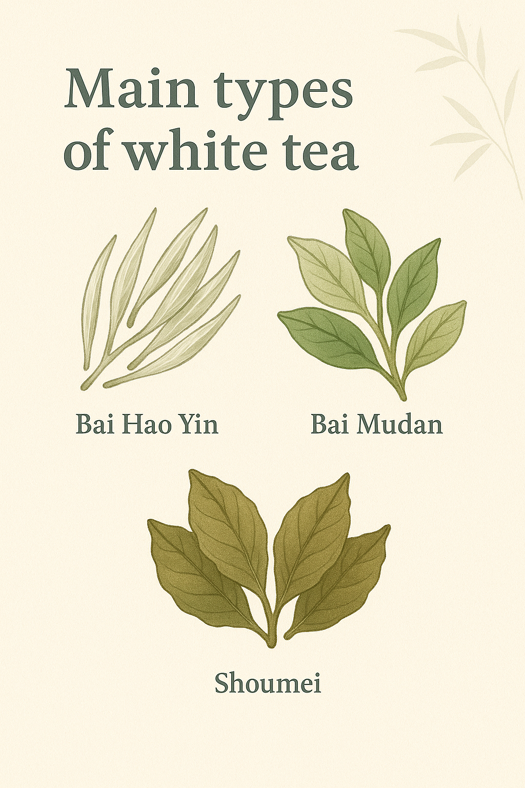 Main types of white tea