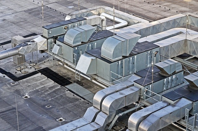 central ac system on a roof in Phoenix