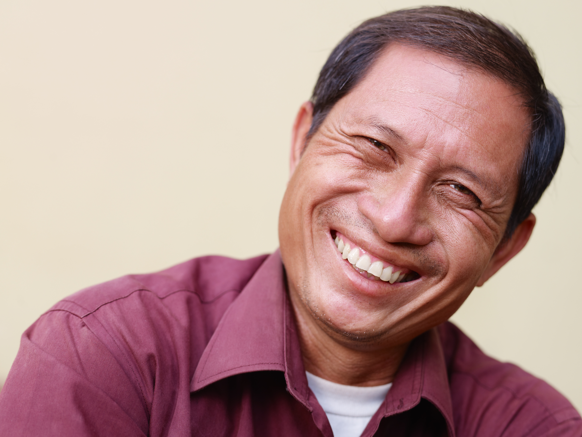 man that is a good candidate for dental implants in calgary